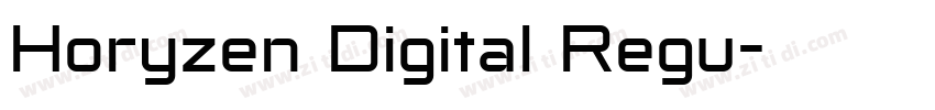 Horyzen Digital Regu字体转换